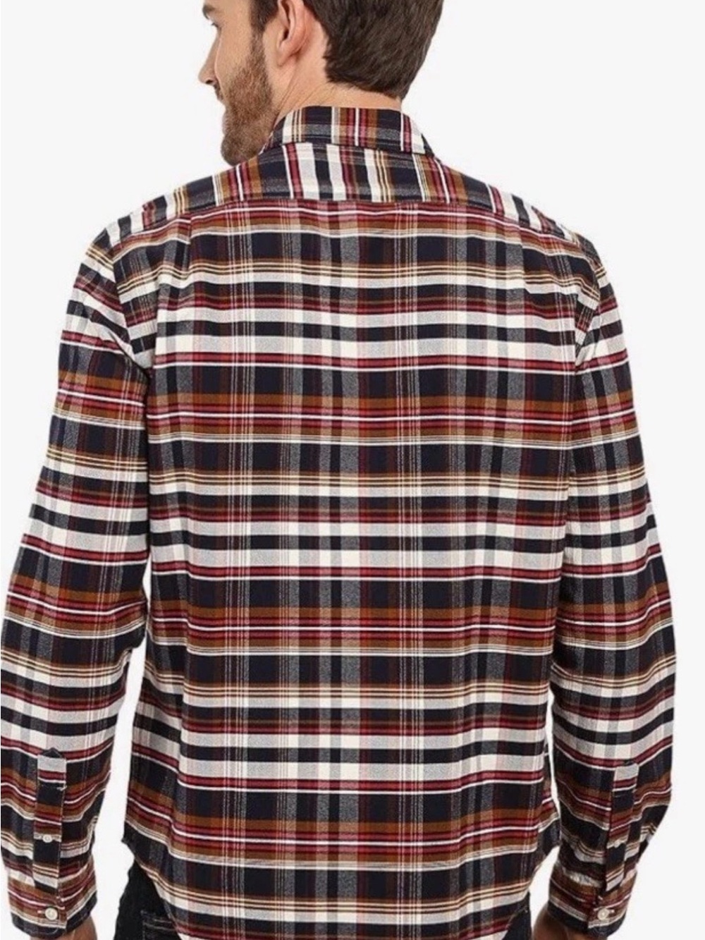 Lacoste Men's Small Long Sleeve Plaid Check Button Down Shirt Multicolor Cotton